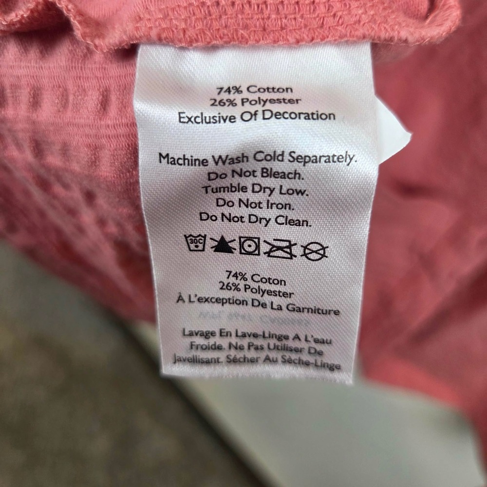Eddie Bauer Mens Short Sleeve Alderpine Seersucker Shirt XL Dessert Pink - Picture 8 of 10